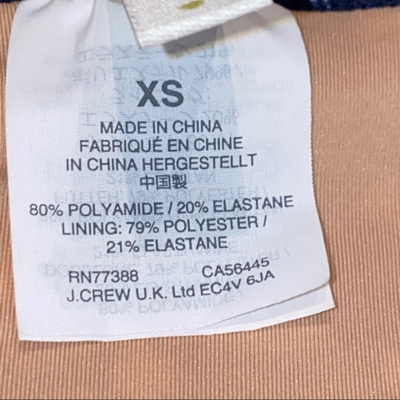 J. Crew Blue & White Polka Dot Scallop Swimsuit - Picture 7 of 10